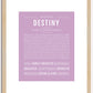 Destiny | Name Art Print