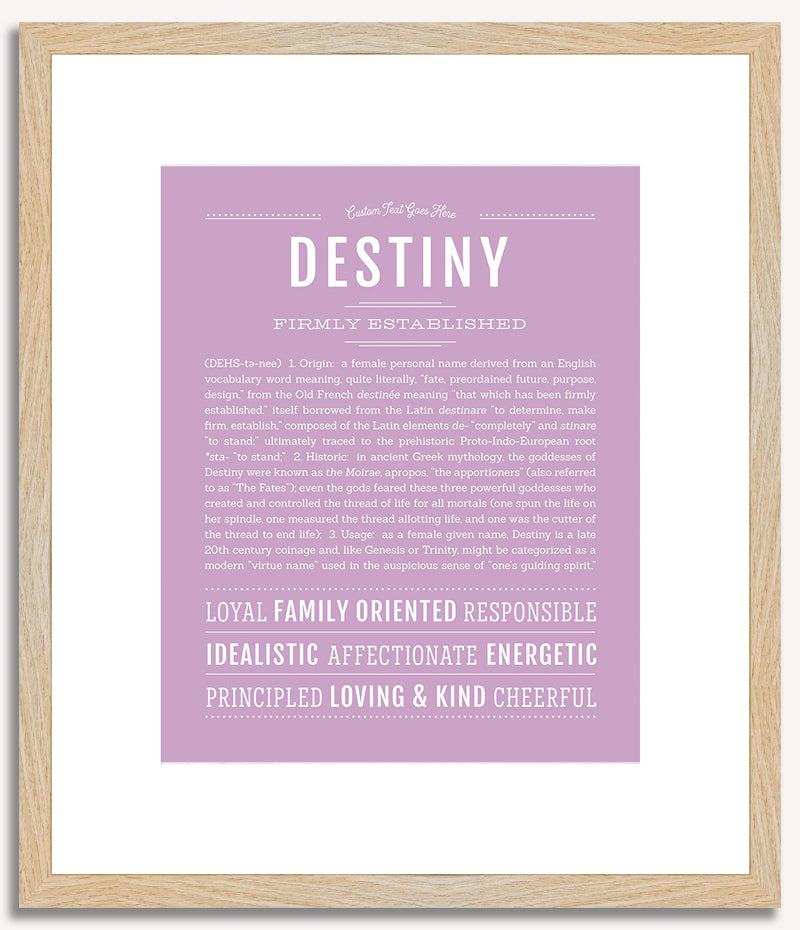Destiny Name Art