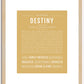 Destiny | Name Art Print