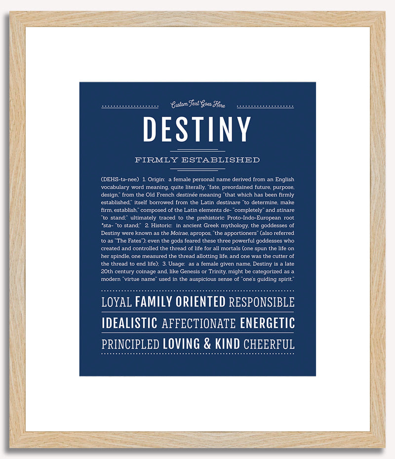 Destiny | Name Art Print