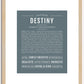 Destiny | Name Art Print