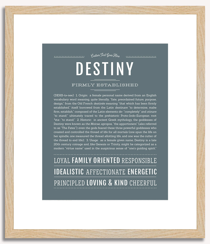 Destiny | Name Art Print