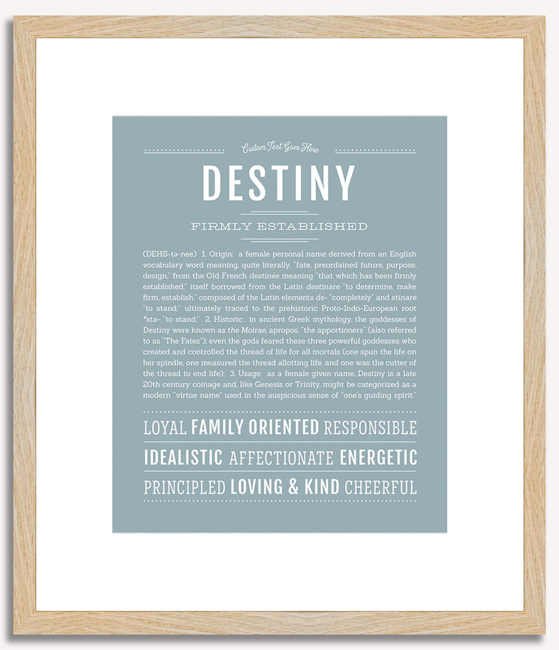 Destiny | Name Art Print