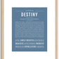 Destiny | Name Art Print