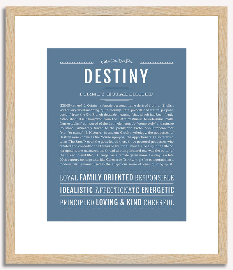 Destiny | Name Art Print