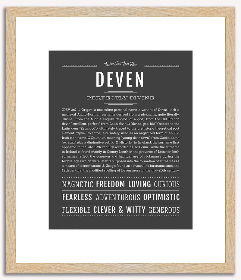 Deven | Name Art Print