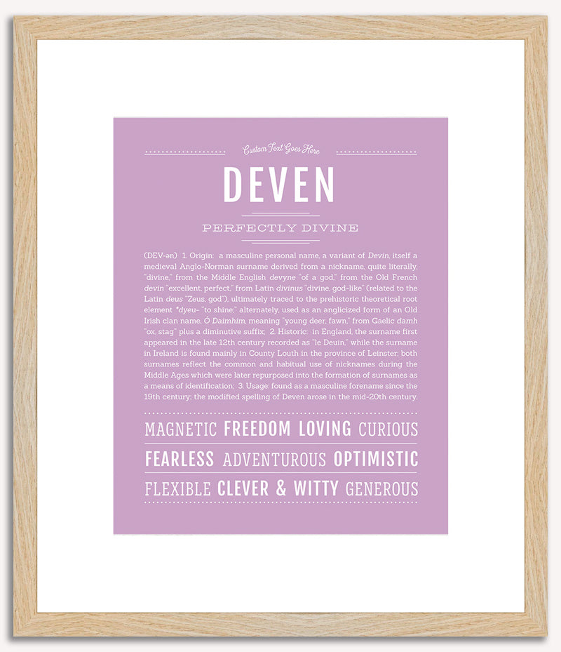 Deven | Name Art Print