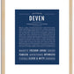 Deven | Name Art Print