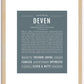 Deven | Name Art Print