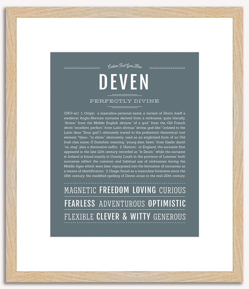 Deven | Name Art Print