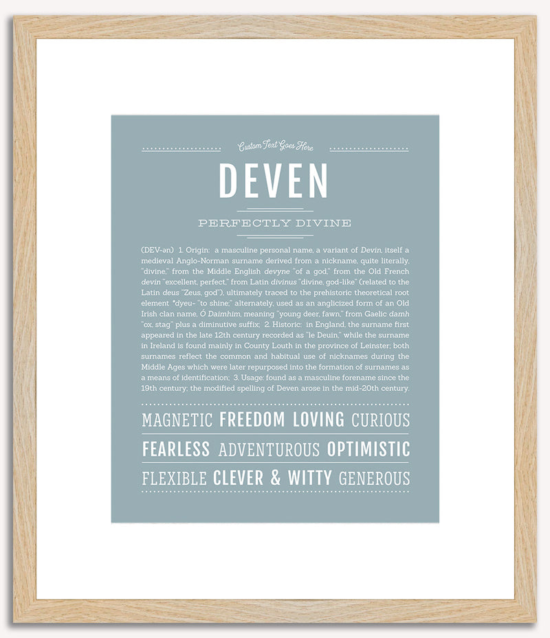 Deven | Name Art Print