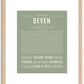 Deven | Name Art Print