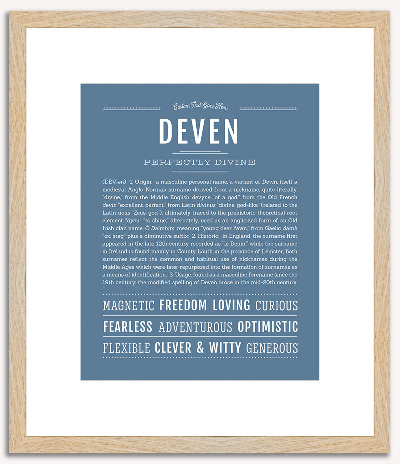 Deven | Name Art Print