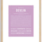 Devlin | Name Art Print