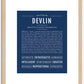 Devlin | Name Art Print