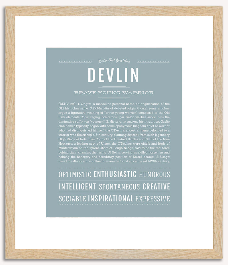 Devlin | Name Art Print