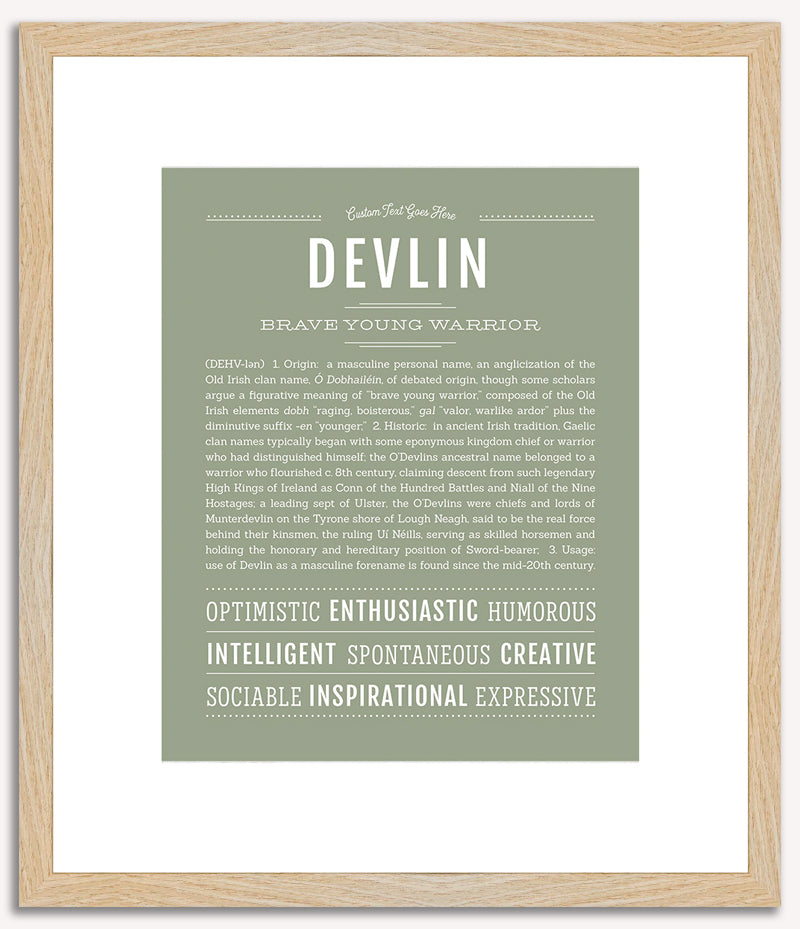 Devlin | Name Art Print