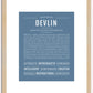 Devlin | Name Art Print