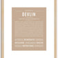 Devlin | Name Art Print