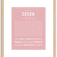 Devon (female) | Name Art Print