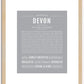 Devon (female) | Name Art Print