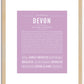 Devon (female) | Name Art Print