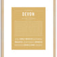 Devon (female) | Name Art Print