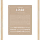 Devon (female) | Name Art Print