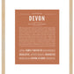 Devon (female) | Name Art Print