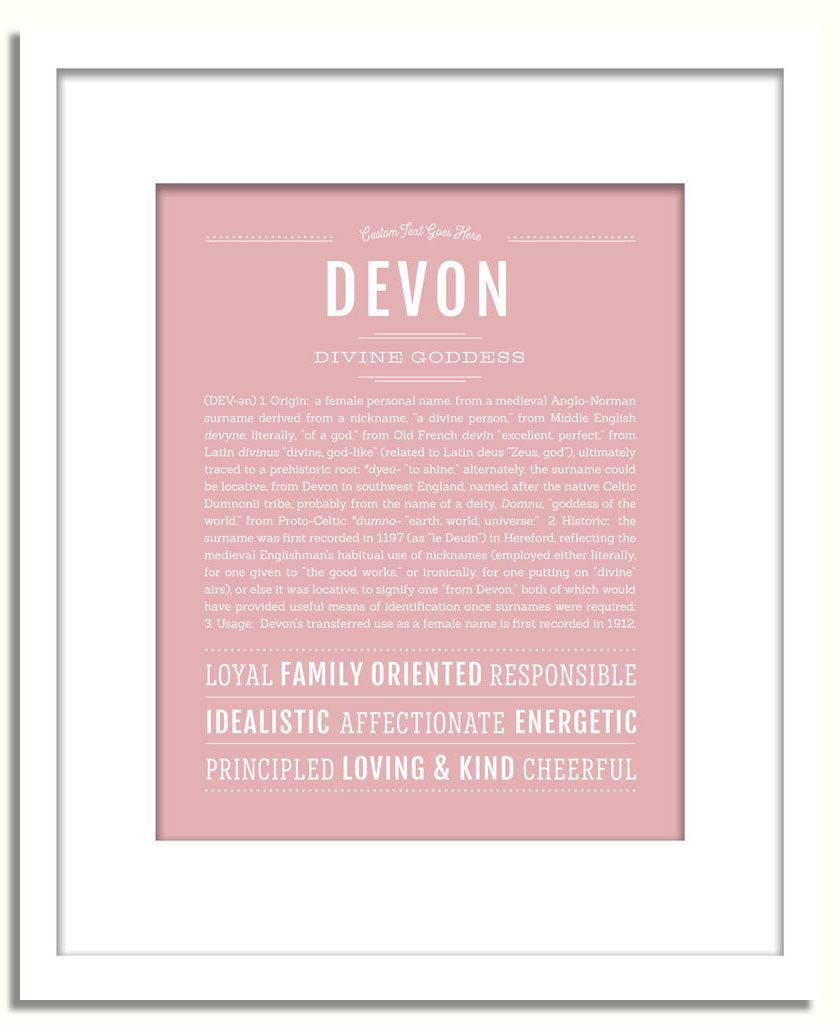 Frame Options | Dusty Rose | White Frame, Matted