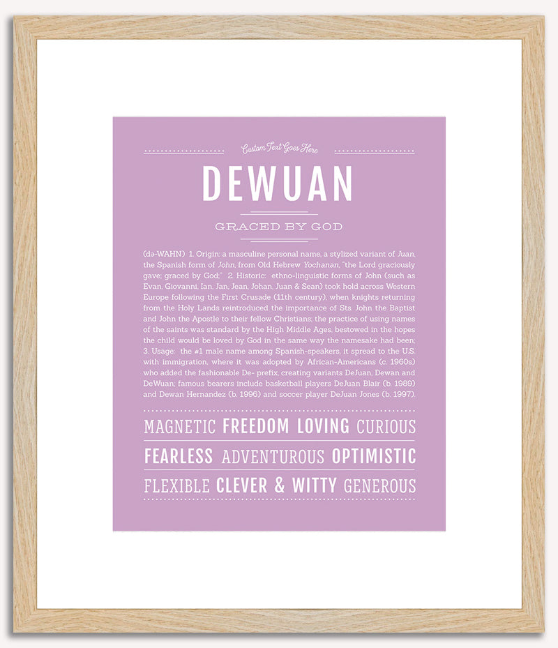 Dewuan | Name Art Print