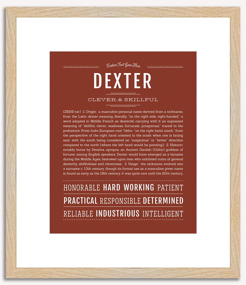 Dexter | Name Art Print