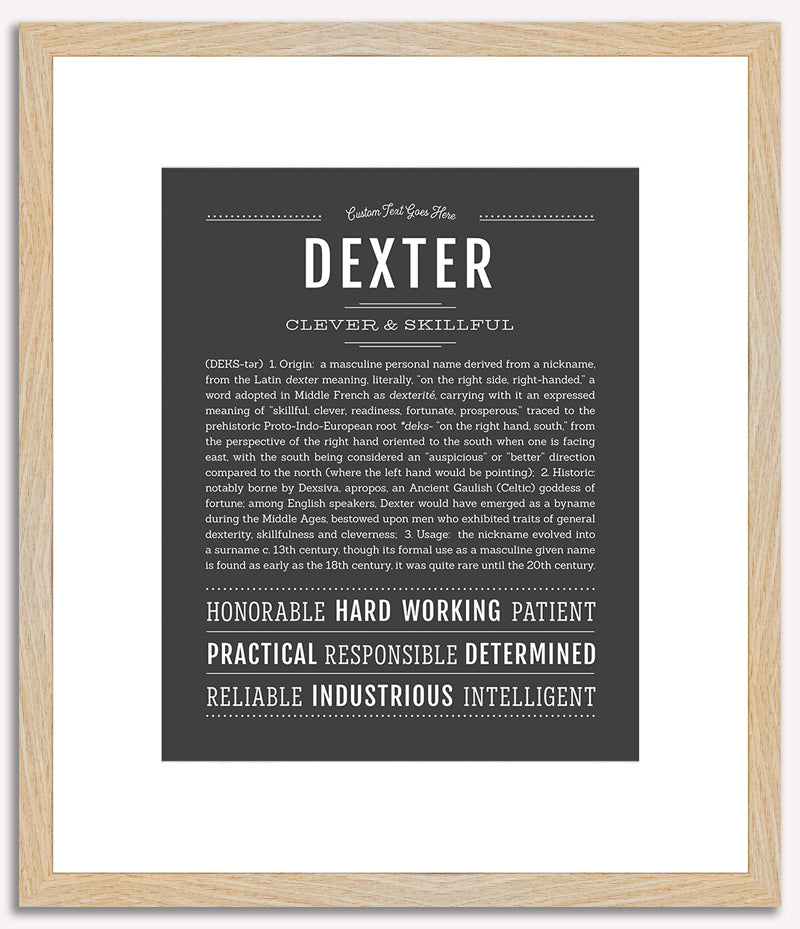 Dexter | Name Art Print