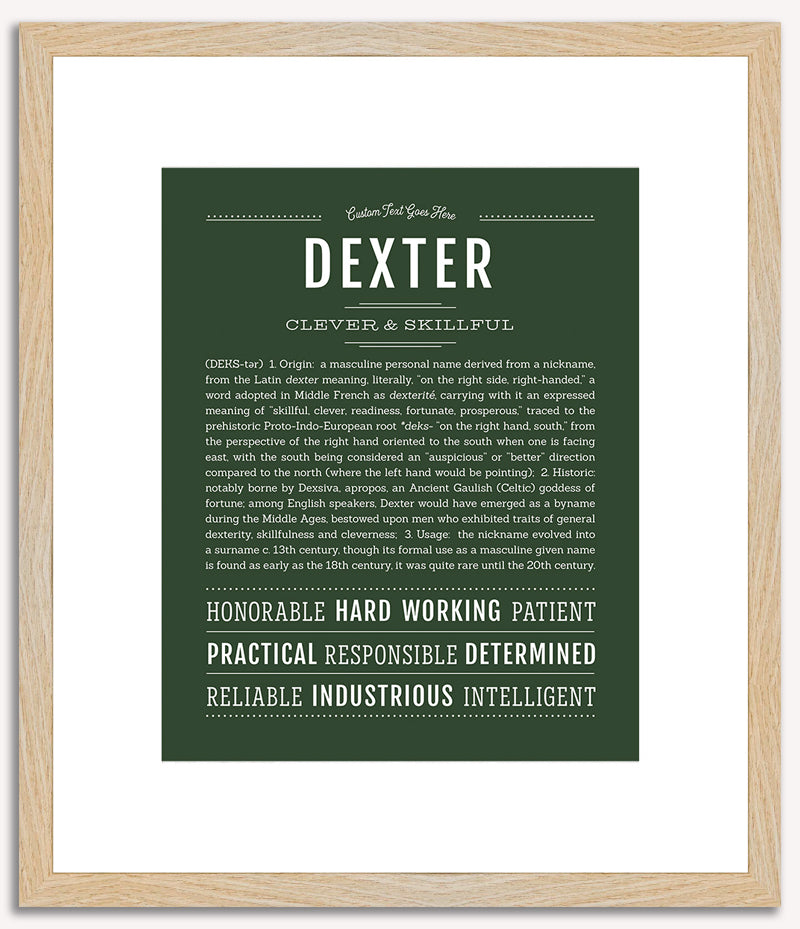 Dexter | Name Art Print