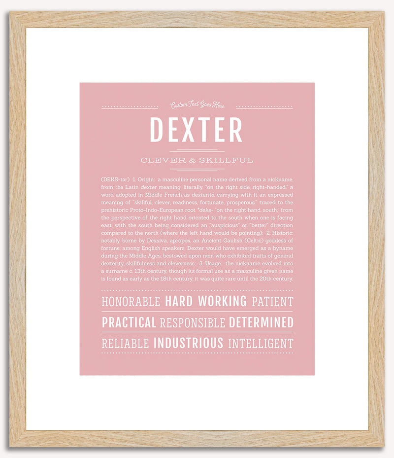 Dexter | Name Art Print