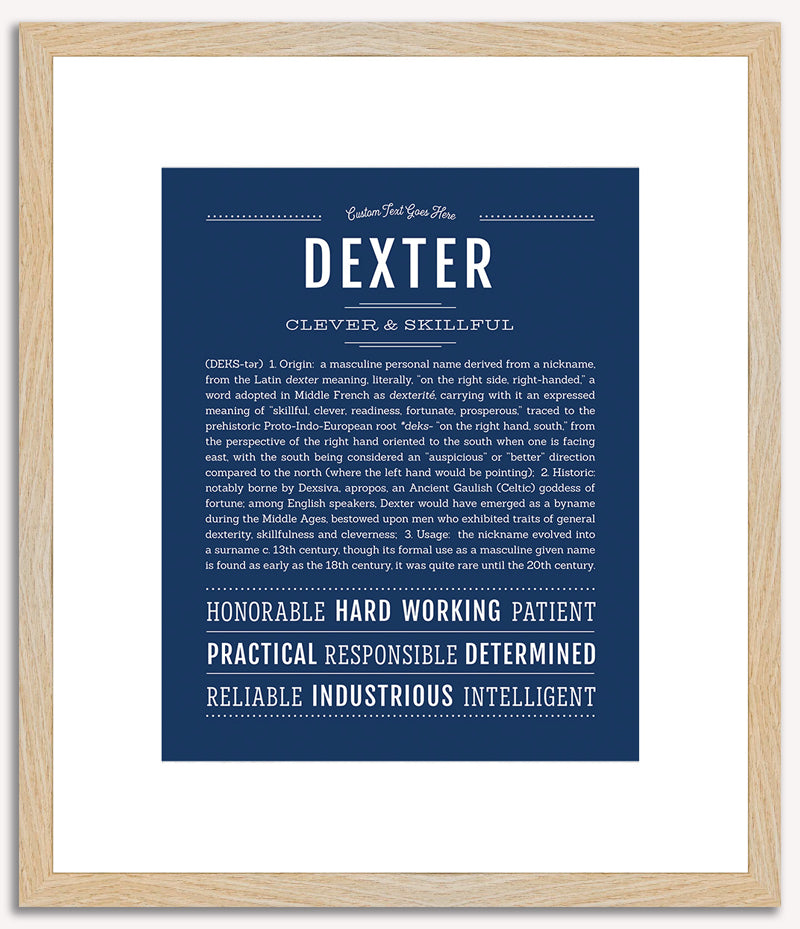 Dexter | Name Art Print