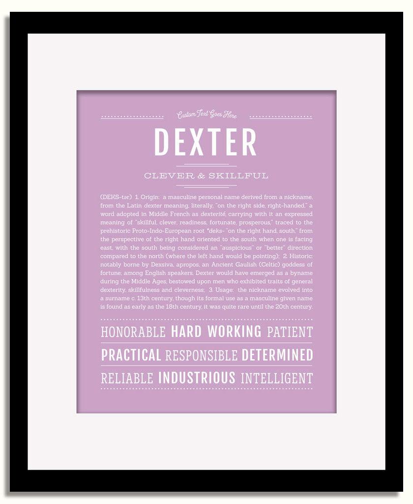 Frame Options | Lilac | Black Frame, Matted