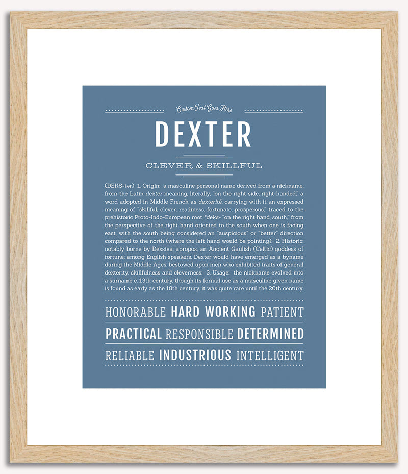 Dexter | Name Art Print