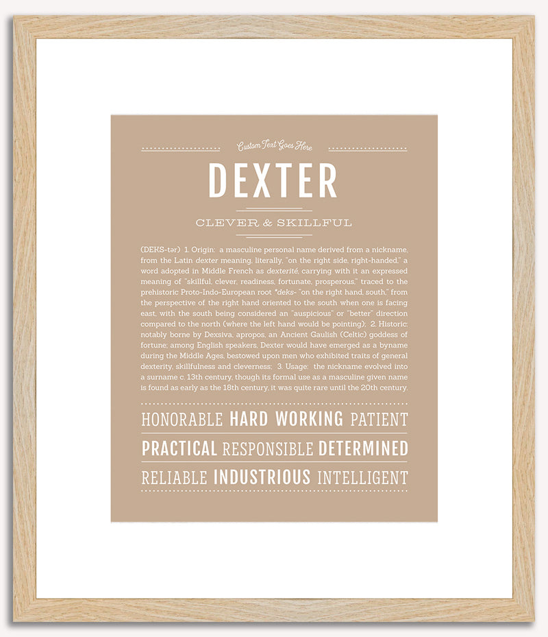 Dexter | Name Art Print