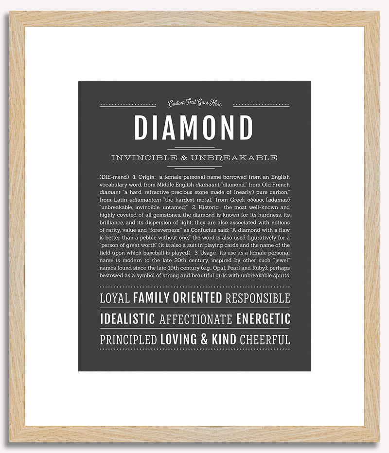 Diamond | Name Art Print