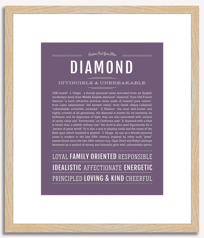 Diamond | Name Art Print