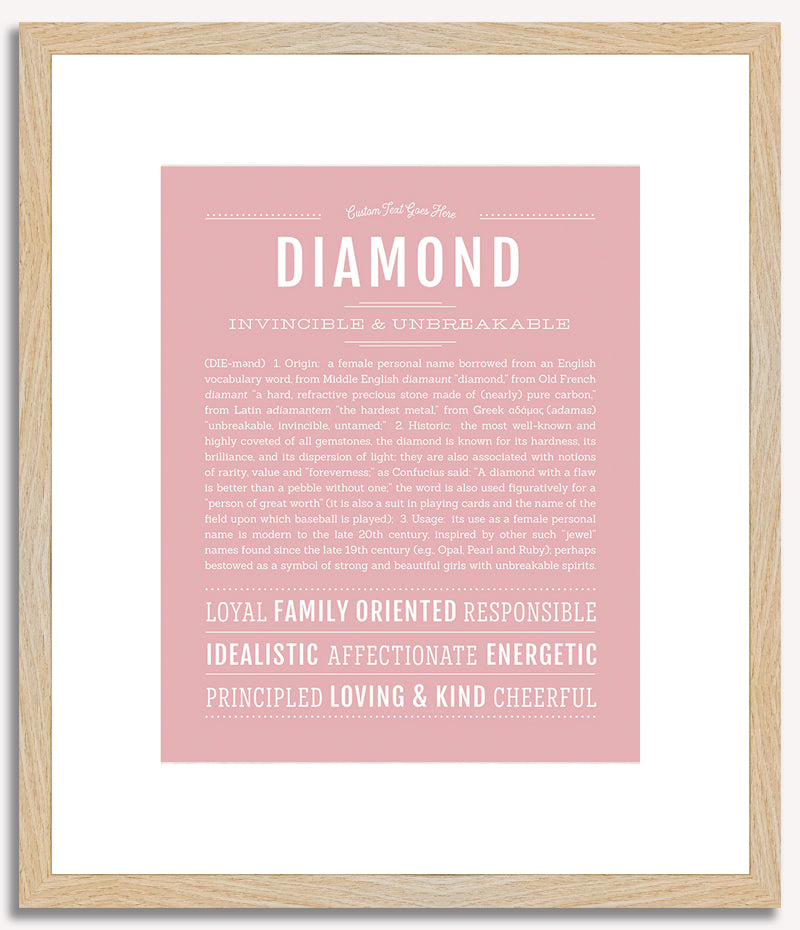 Diamond | Name Art Print