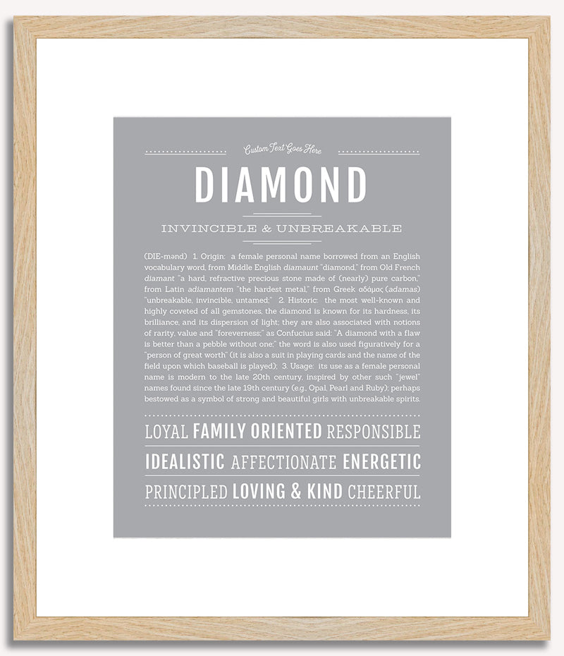 Diamond | Name Art Print