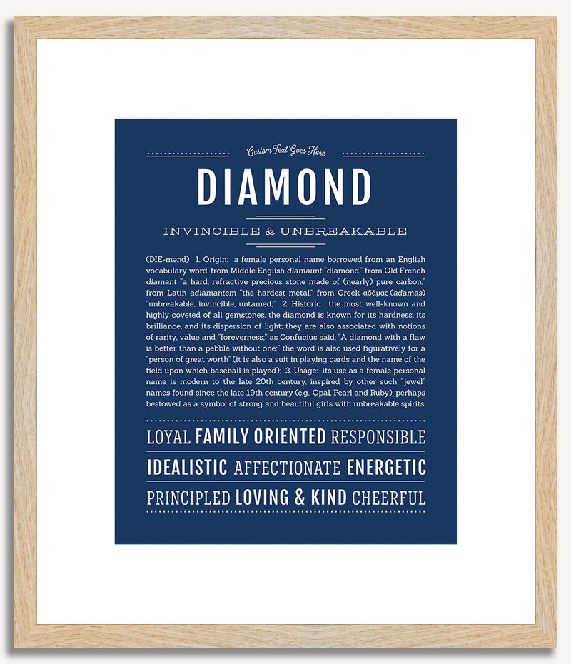 Diamond | Name Art Print