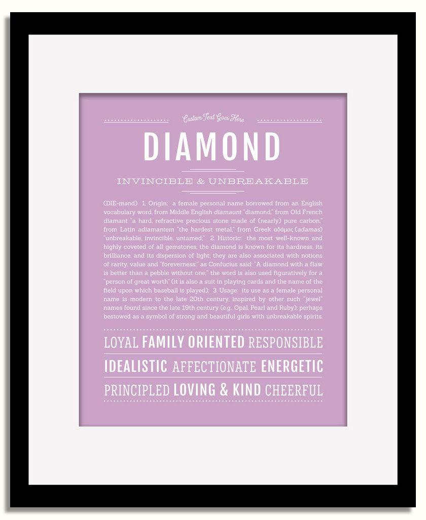 Frame Options | Lilac | Black Frame, Matted