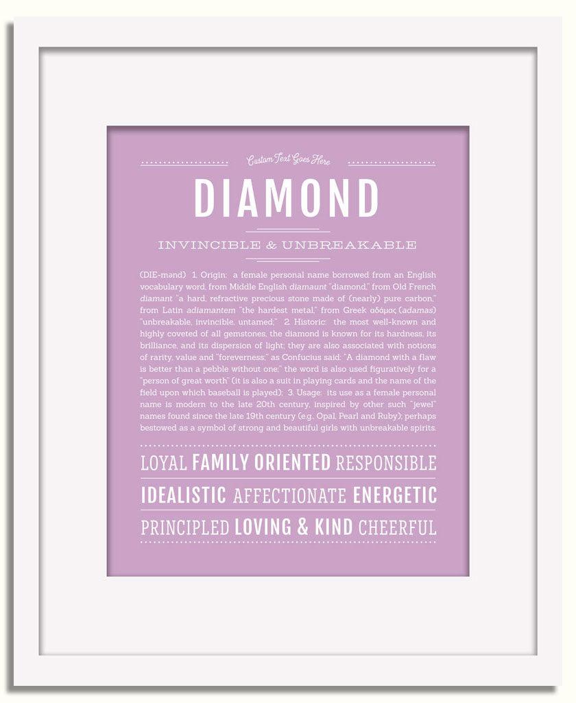 Frame Options | Lilac | White Frame, Matted