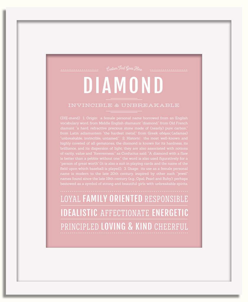 Frame Options | Dusty Rose | White Frame, Matted