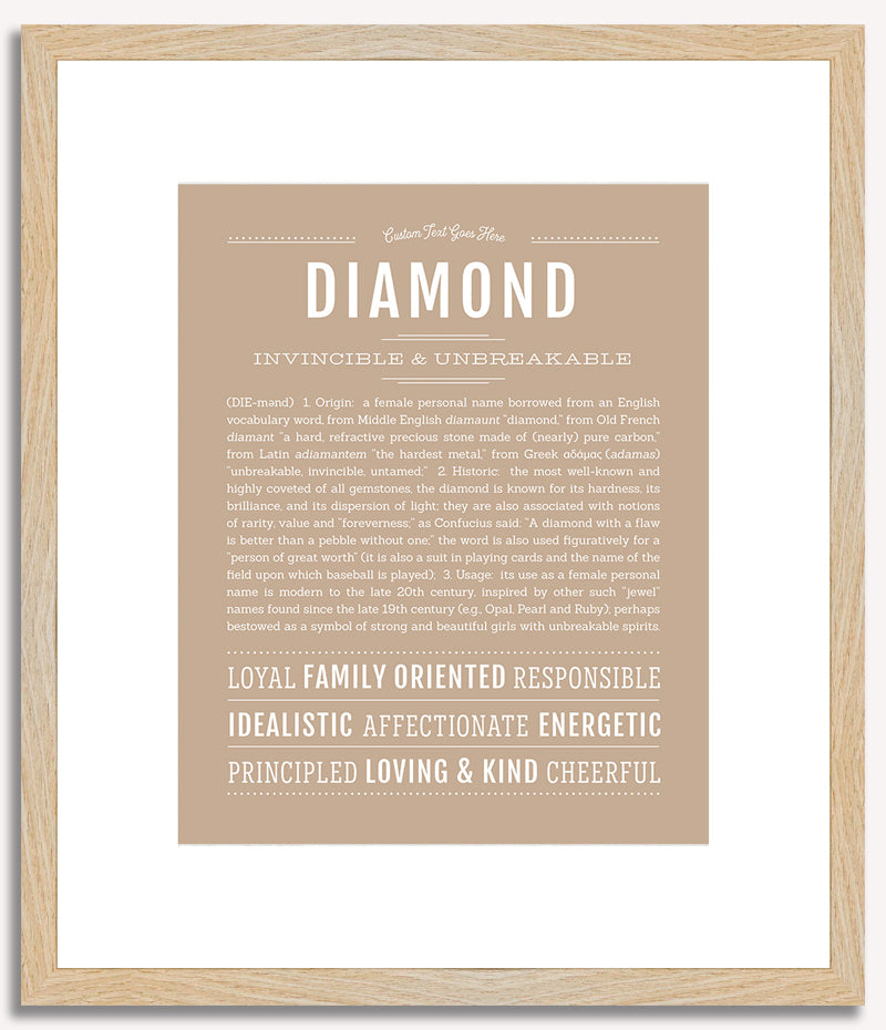 Diamond | Name Art Print