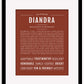 Diandra | Name Art Print