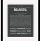 Diandra | Name Art Print